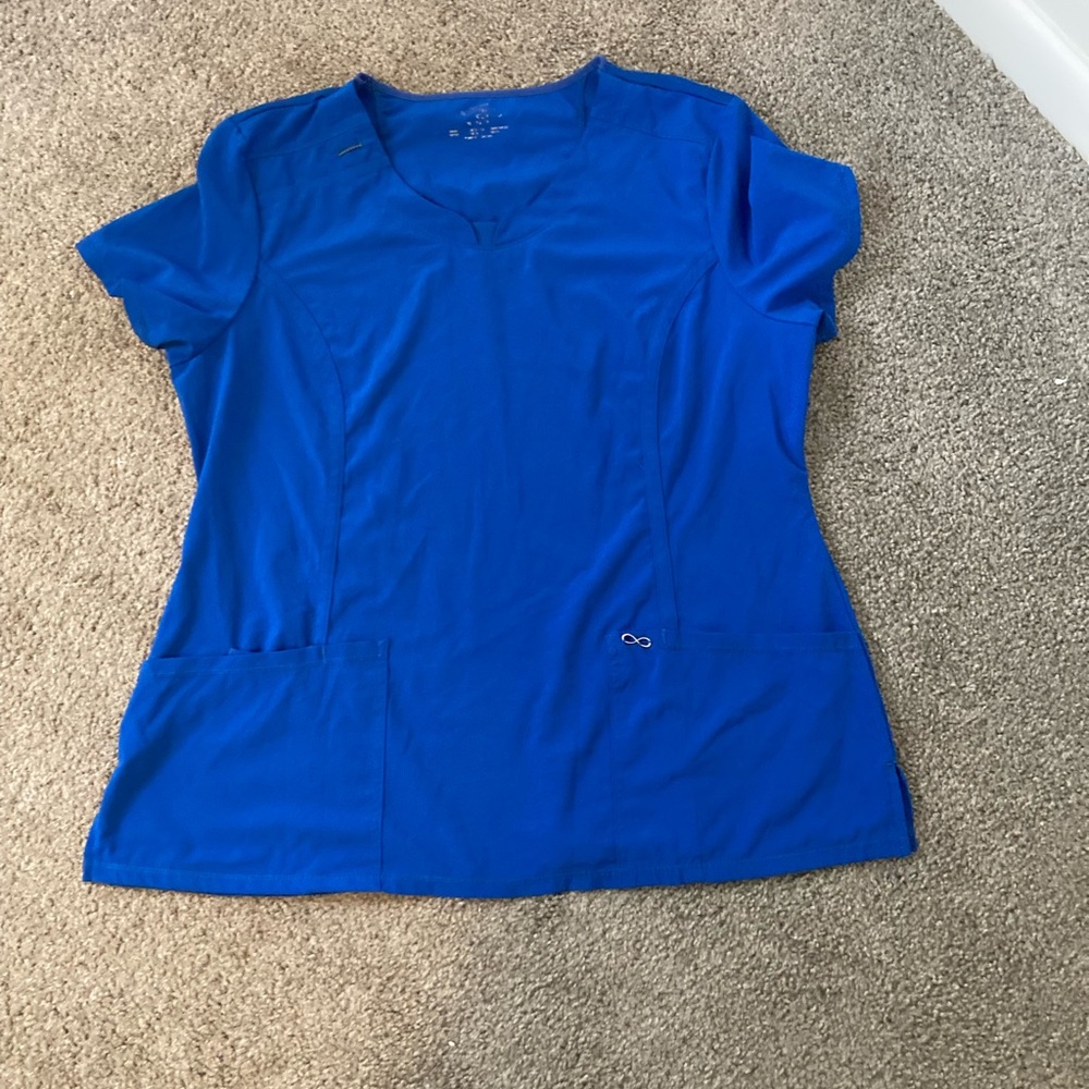 Infinity Royal blue scrub top XL
